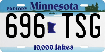 MN license plate 696TSG