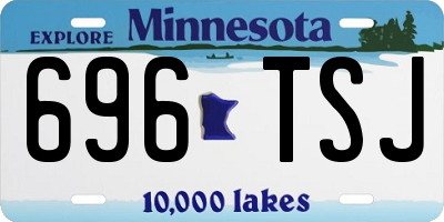 MN license plate 696TSJ