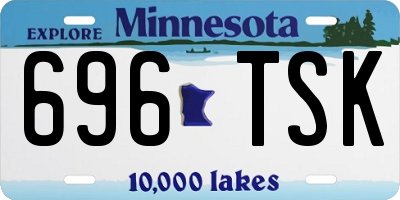 MN license plate 696TSK