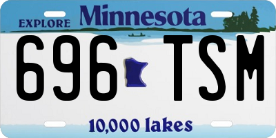 MN license plate 696TSM