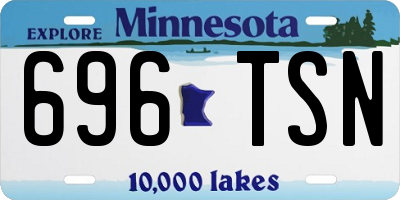 MN license plate 696TSN