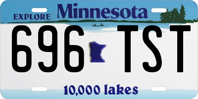 MN license plate 696TST