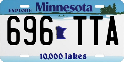 MN license plate 696TTA