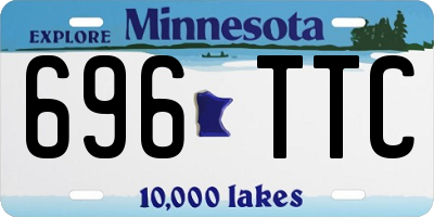 MN license plate 696TTC