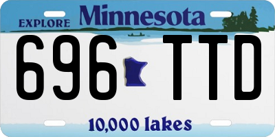MN license plate 696TTD