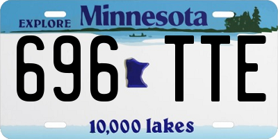 MN license plate 696TTE