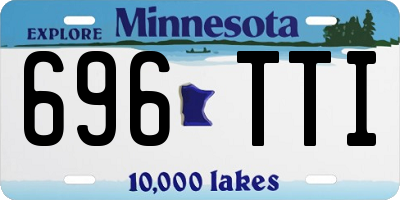 MN license plate 696TTI