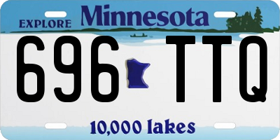 MN license plate 696TTQ