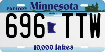 MN license plate 696TTW
