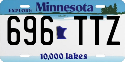 MN license plate 696TTZ