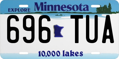MN license plate 696TUA