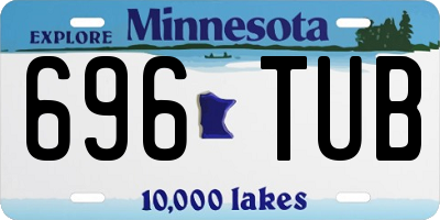 MN license plate 696TUB
