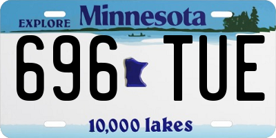 MN license plate 696TUE