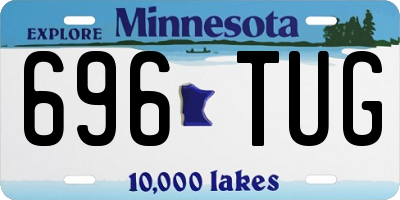 MN license plate 696TUG