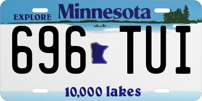 MN license plate 696TUI