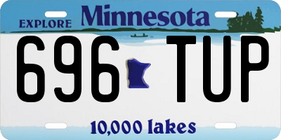 MN license plate 696TUP