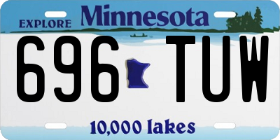 MN license plate 696TUW