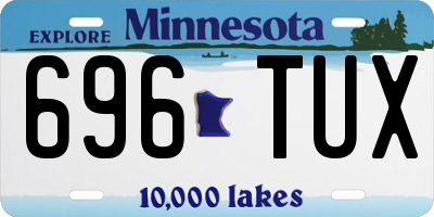 MN license plate 696TUX