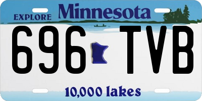 MN license plate 696TVB