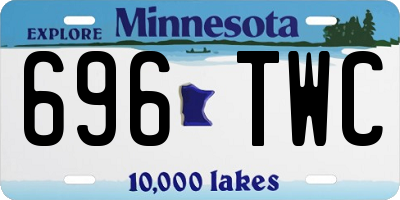 MN license plate 696TWC