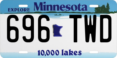 MN license plate 696TWD