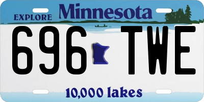 MN license plate 696TWE