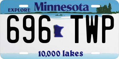 MN license plate 696TWP