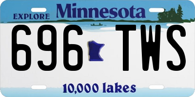 MN license plate 696TWS