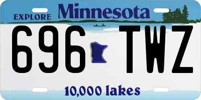 MN license plate 696TWZ