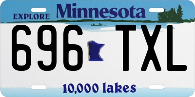 MN license plate 696TXL