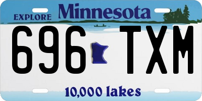 MN license plate 696TXM