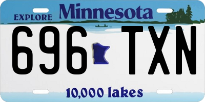 MN license plate 696TXN