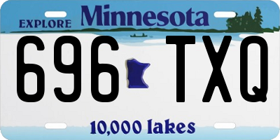 MN license plate 696TXQ