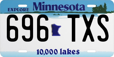 MN license plate 696TXS