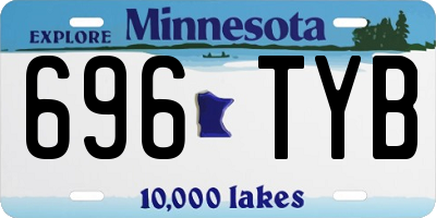 MN license plate 696TYB