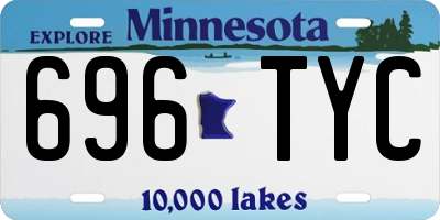 MN license plate 696TYC