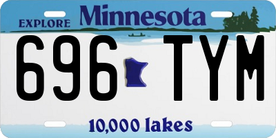 MN license plate 696TYM