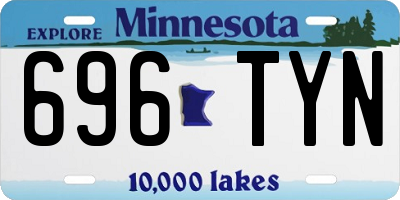 MN license plate 696TYN