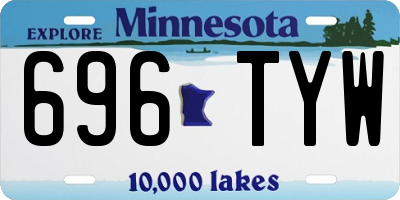 MN license plate 696TYW