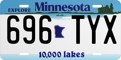 MN license plate 696TYX