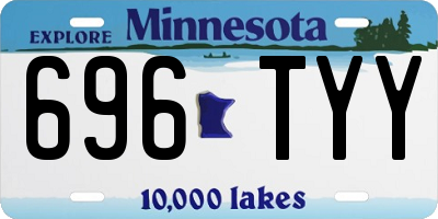 MN license plate 696TYY