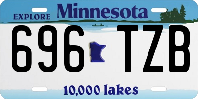 MN license plate 696TZB