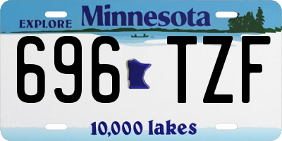 MN license plate 696TZF