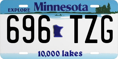 MN license plate 696TZG