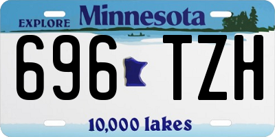 MN license plate 696TZH