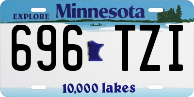 MN license plate 696TZI