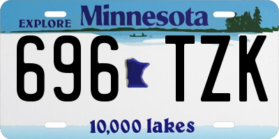 MN license plate 696TZK