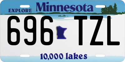 MN license plate 696TZL