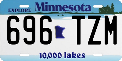 MN license plate 696TZM