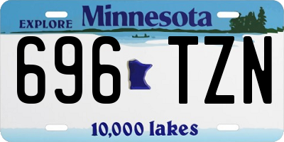 MN license plate 696TZN